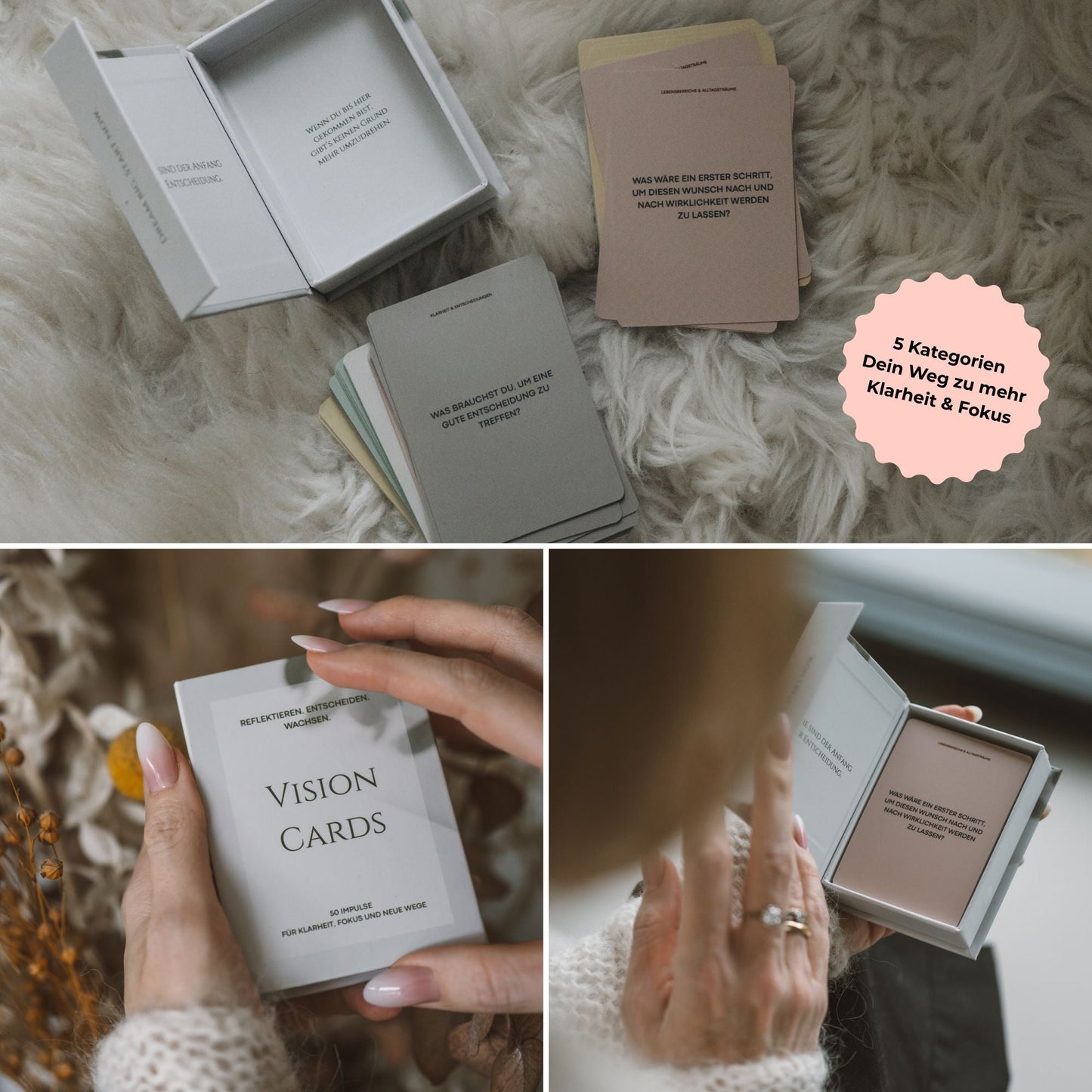 Vision Cards – 50 Inspirationskarten für Klarheit & Fokus