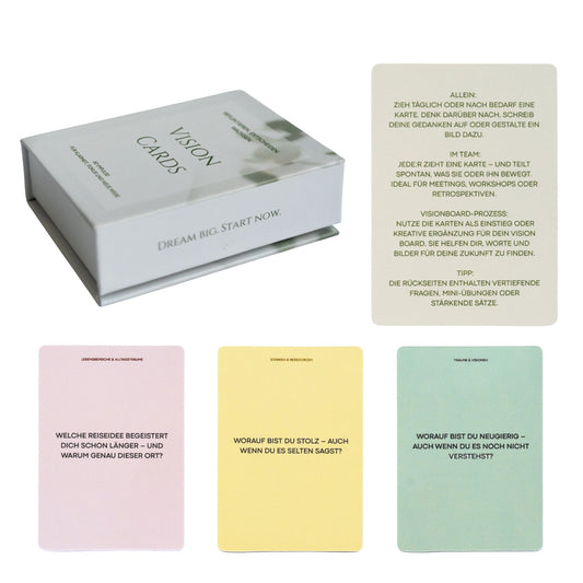 Vision Cards – 50 Inspirationskarten für Klarheit & Fokus