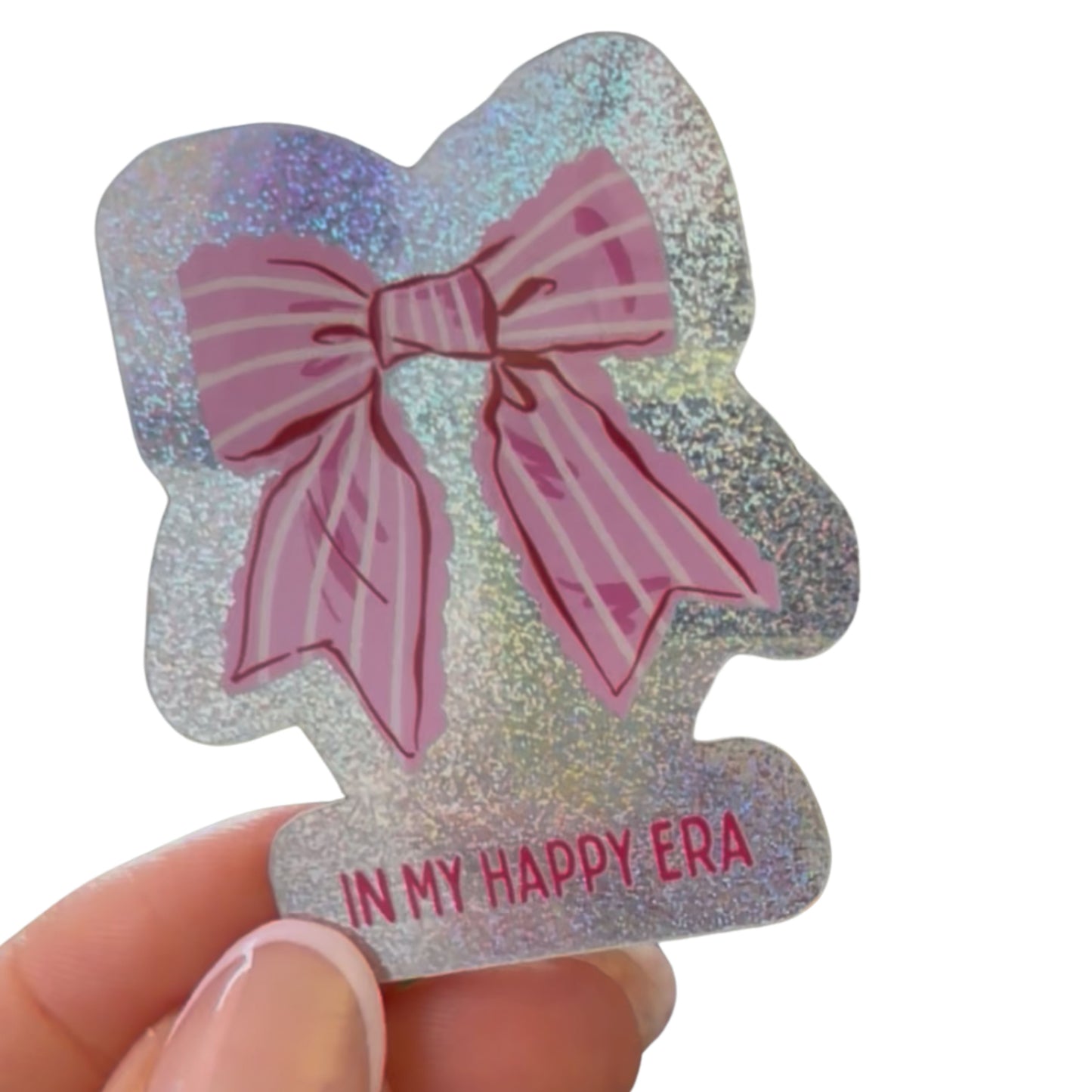 Glitzer Sticker „In my happy era“