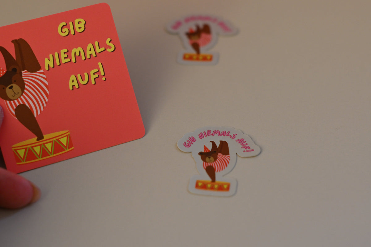 Sticker "GIB NIEMALS AUF!"